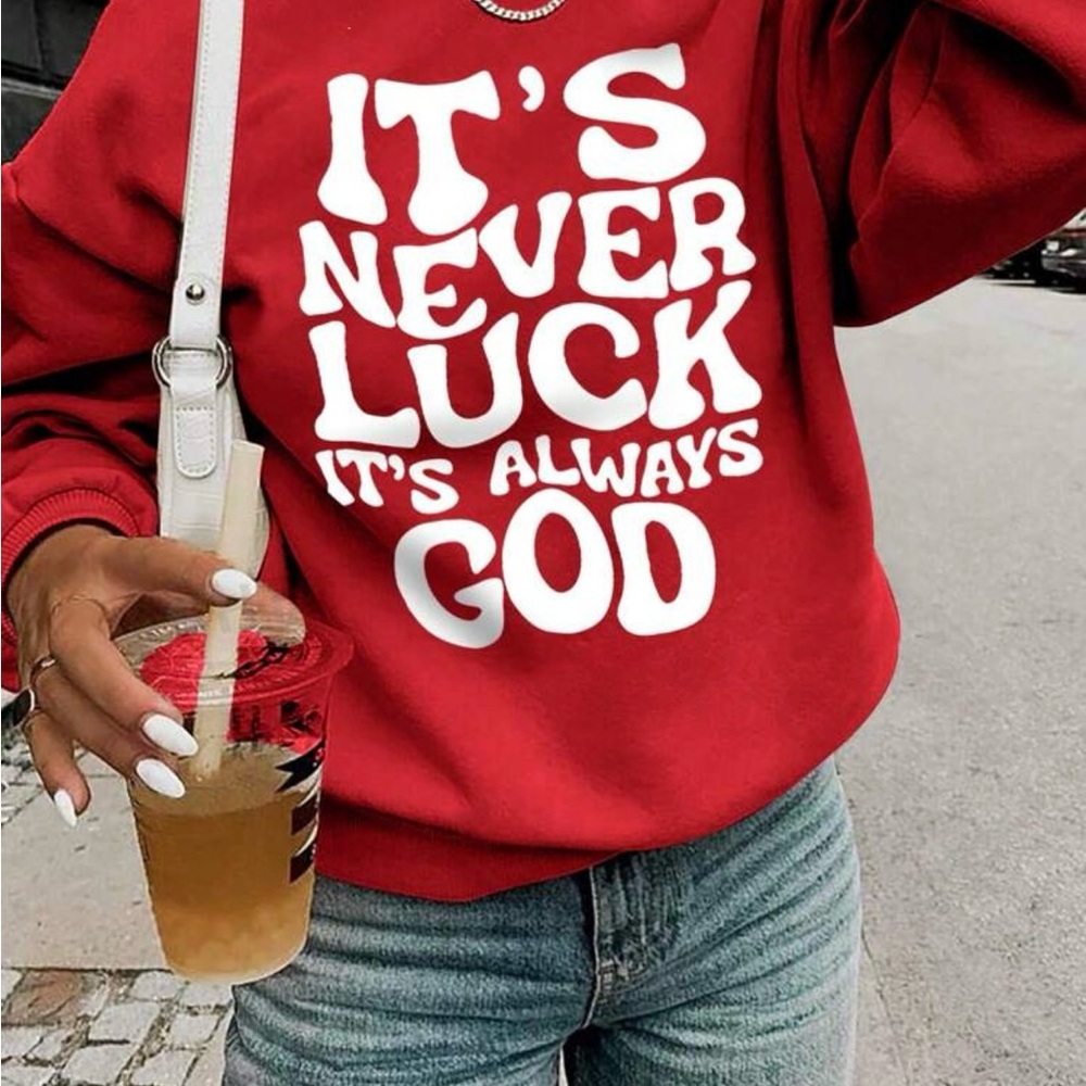 Red Graphic Sweatshirt